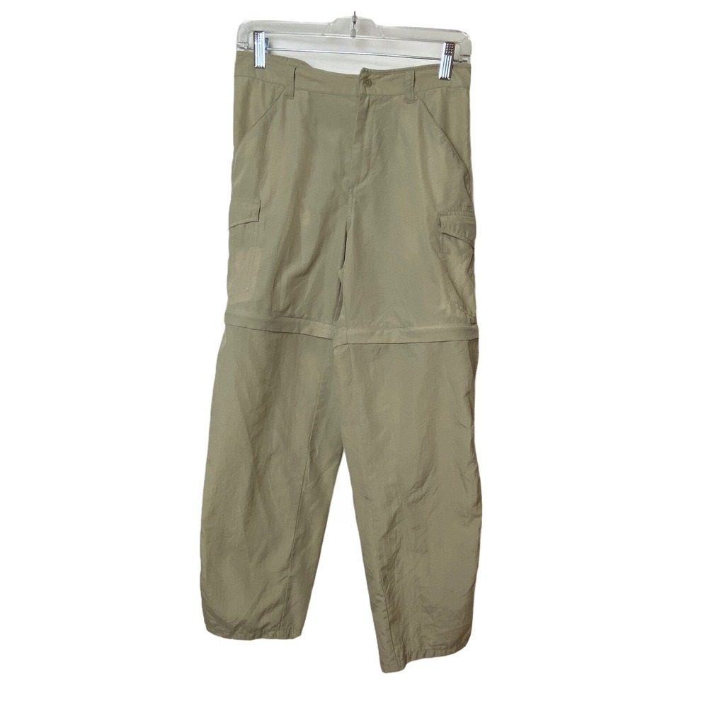 Columbia Omnishade Zip Off Pants Womens XS Khaki‎ Tan Nylon